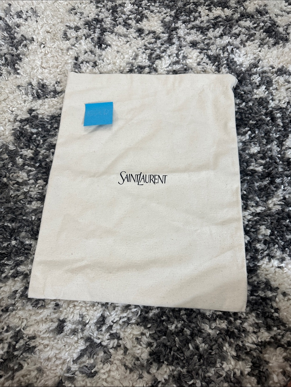Saint Laurent Beige Dust Bag with Logo